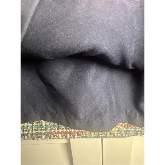 LOFT Tweed Zipper Detail A-Line Skirt Size 10 - Picture 5 of 8